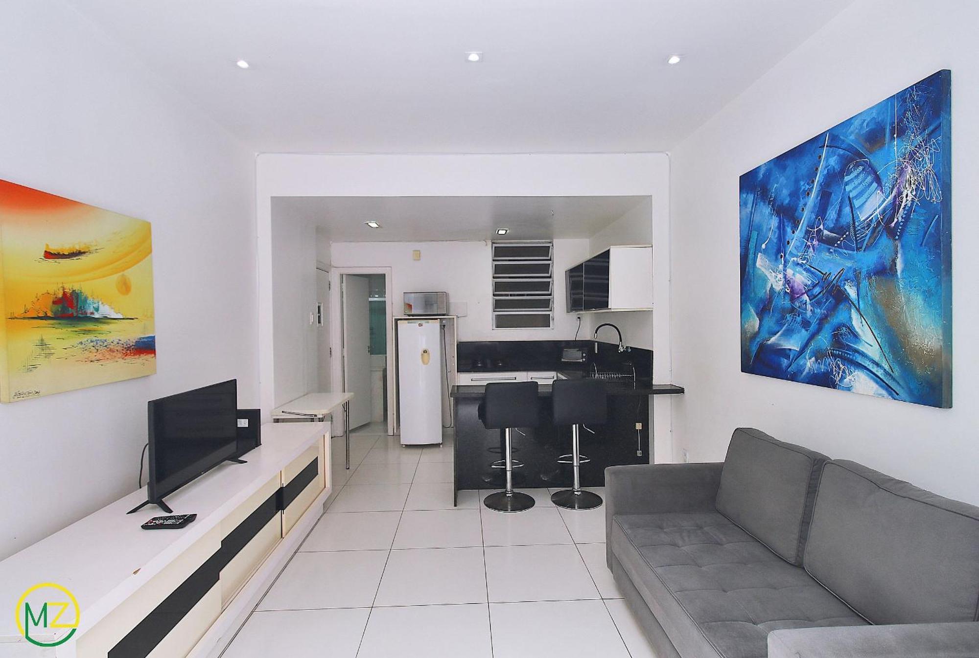 Studio Com Vista Lateral Para O Mar Em Copacabana ريو دي جانيرو المظهر الخارجي الصورة